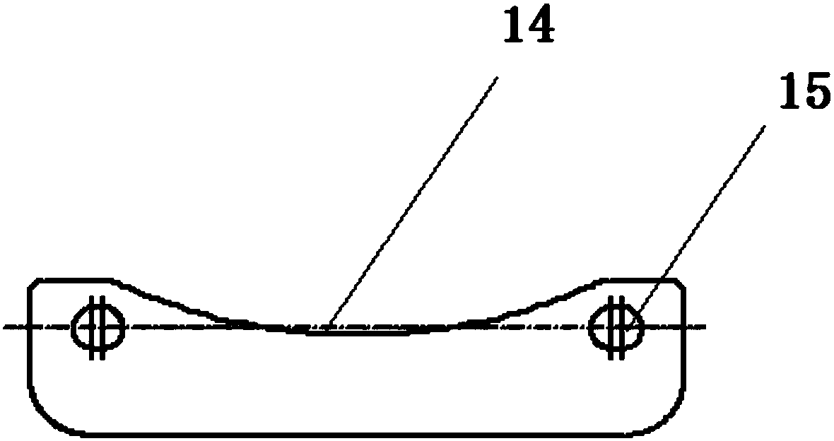 Arc clamping piece applied to one-way valve body