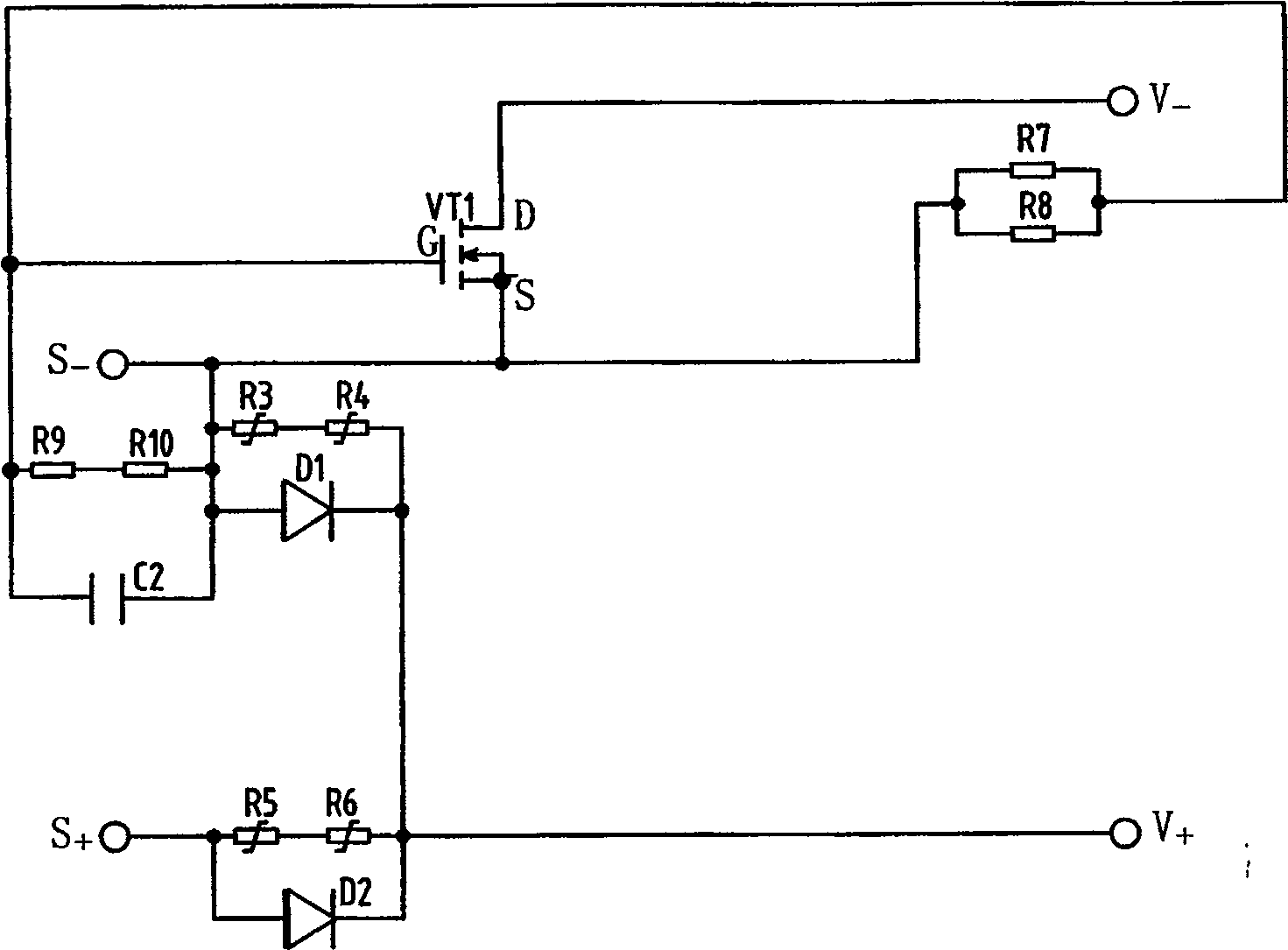 Rectifier with quick disjunction inductive load