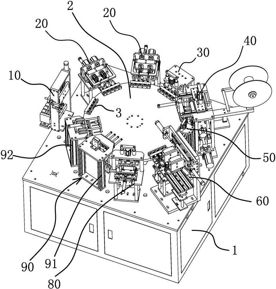 Assembling device of plastic needle assembly of infusion apparatus