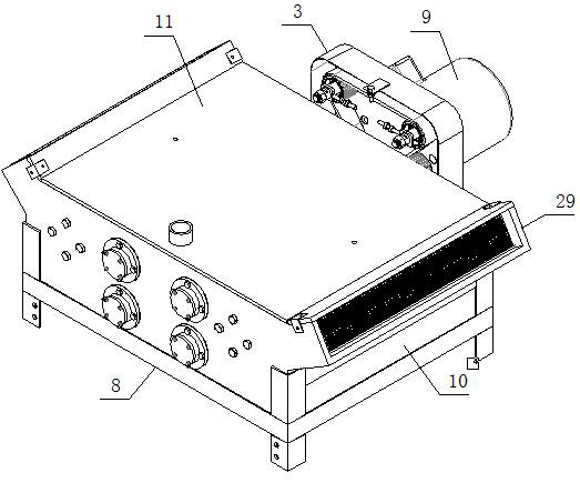 Novel filter cloth cleaning device