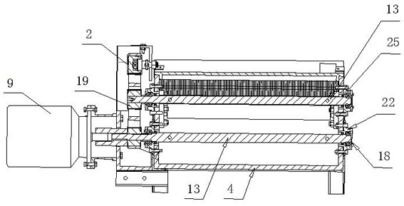 Novel filter cloth cleaning device