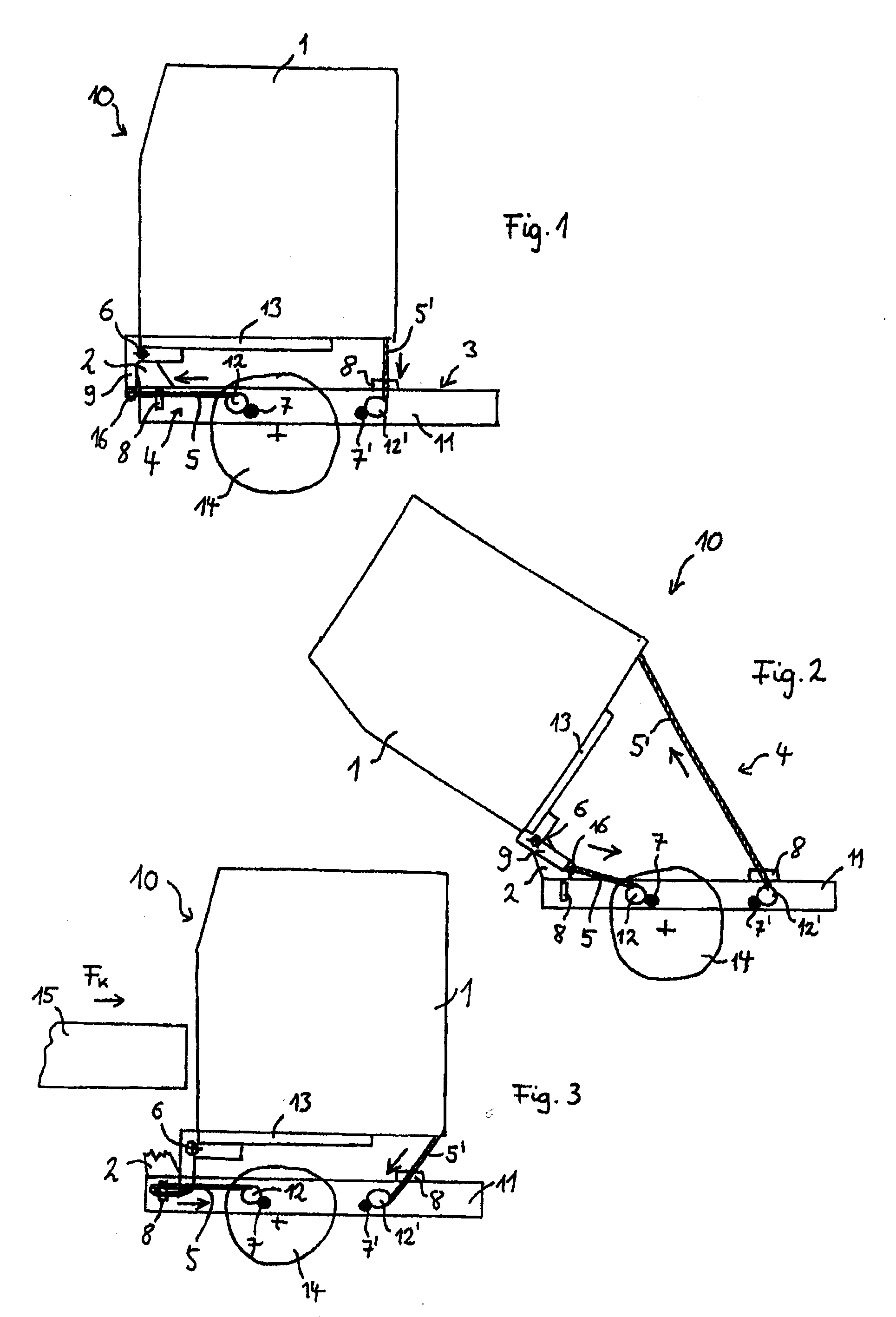 Truck Comprising a Rope-Operated Tilting Device for the Cab
