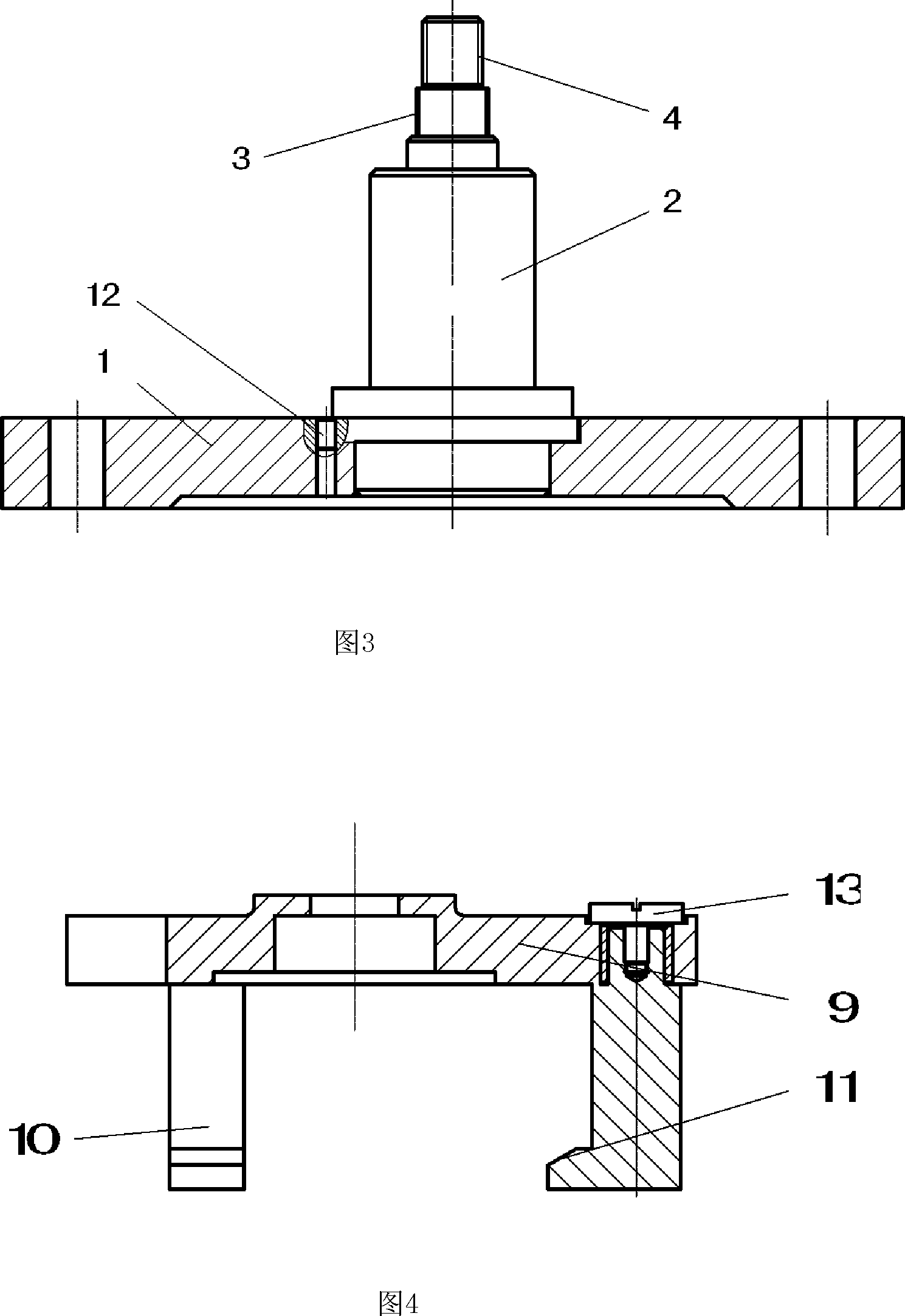 Method for measuring single row conical bearing connection in series matched pair inter space