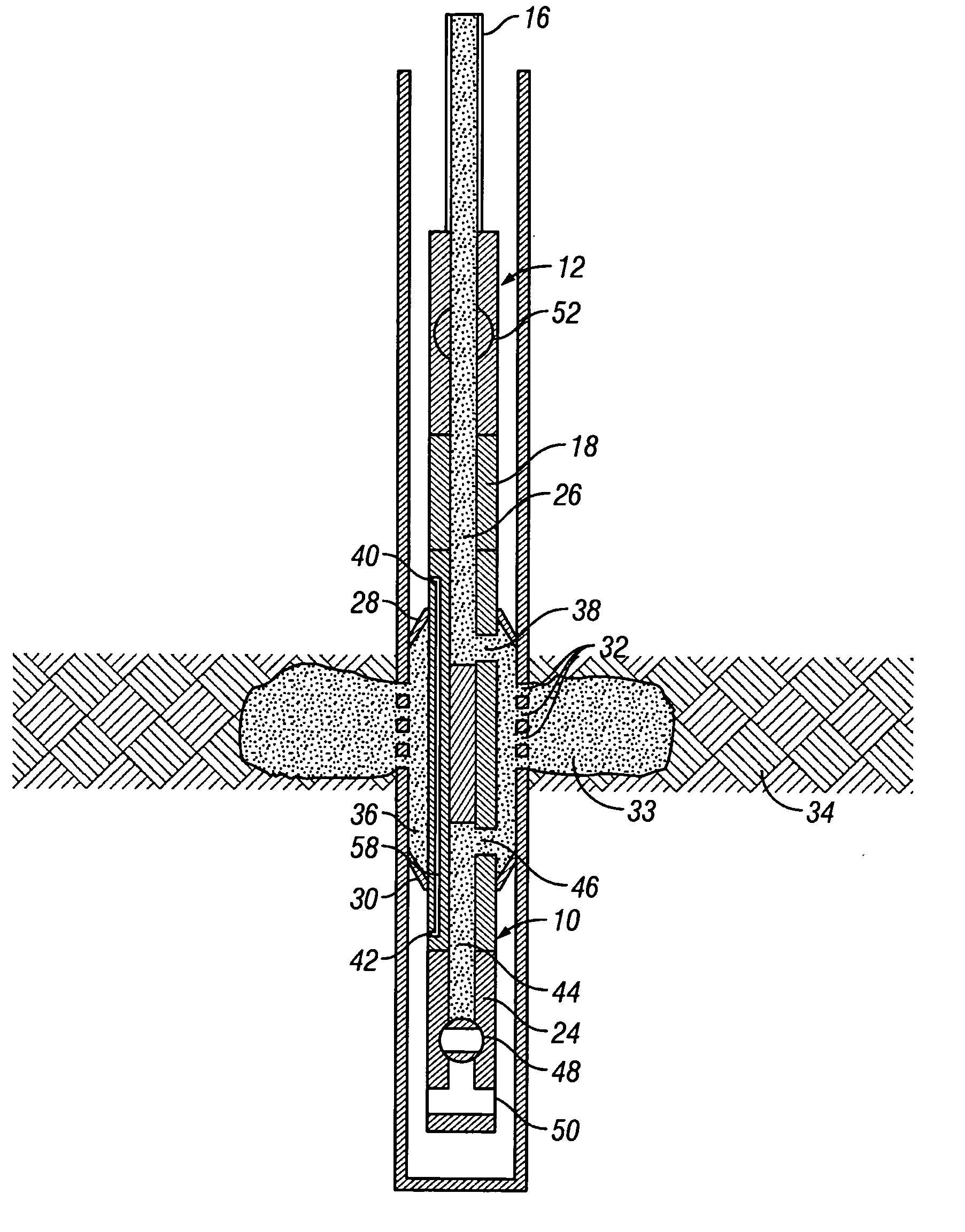 Fracturing tool having tubing isolation system and method
