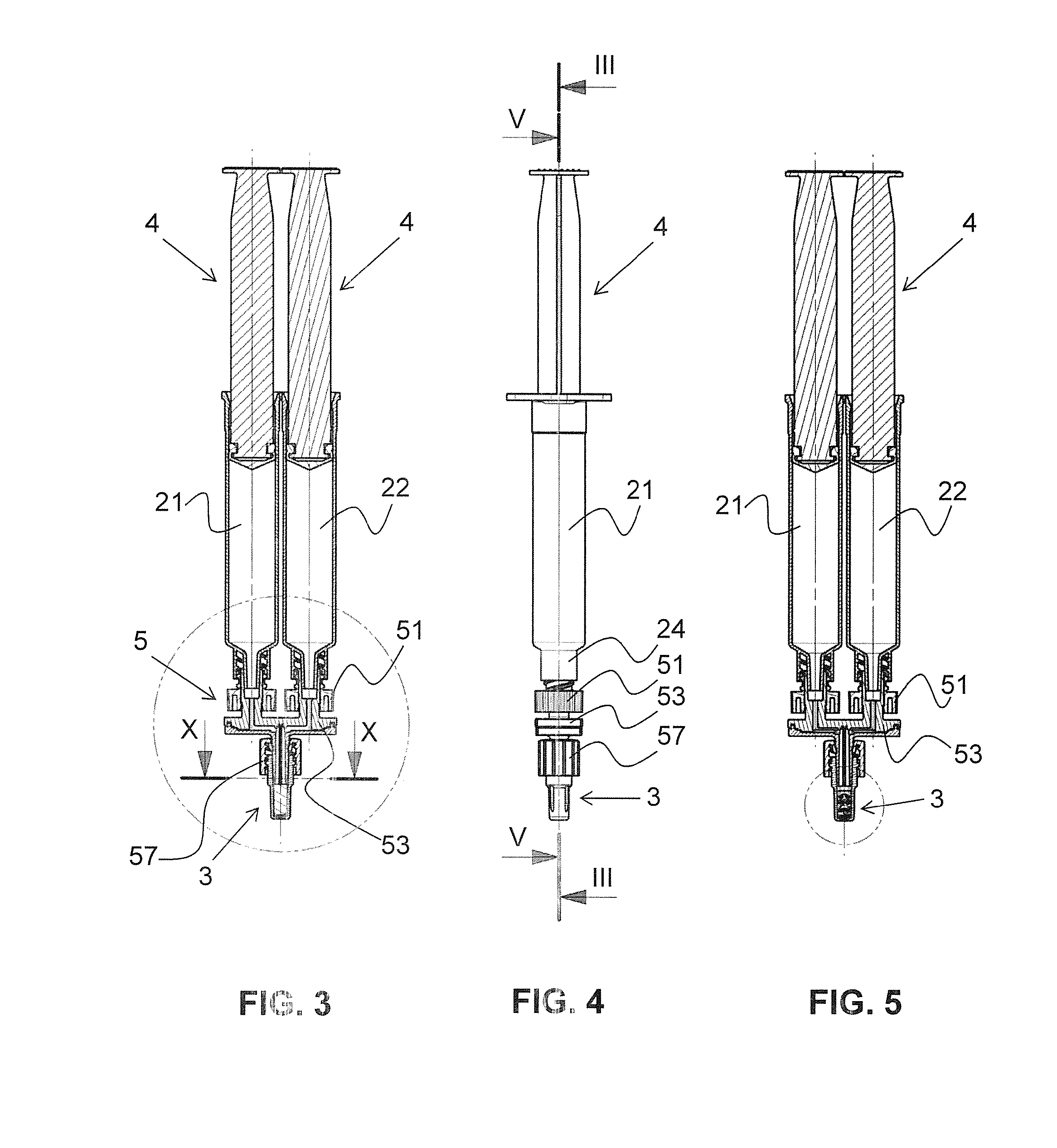 Mixing device for a discharge unit