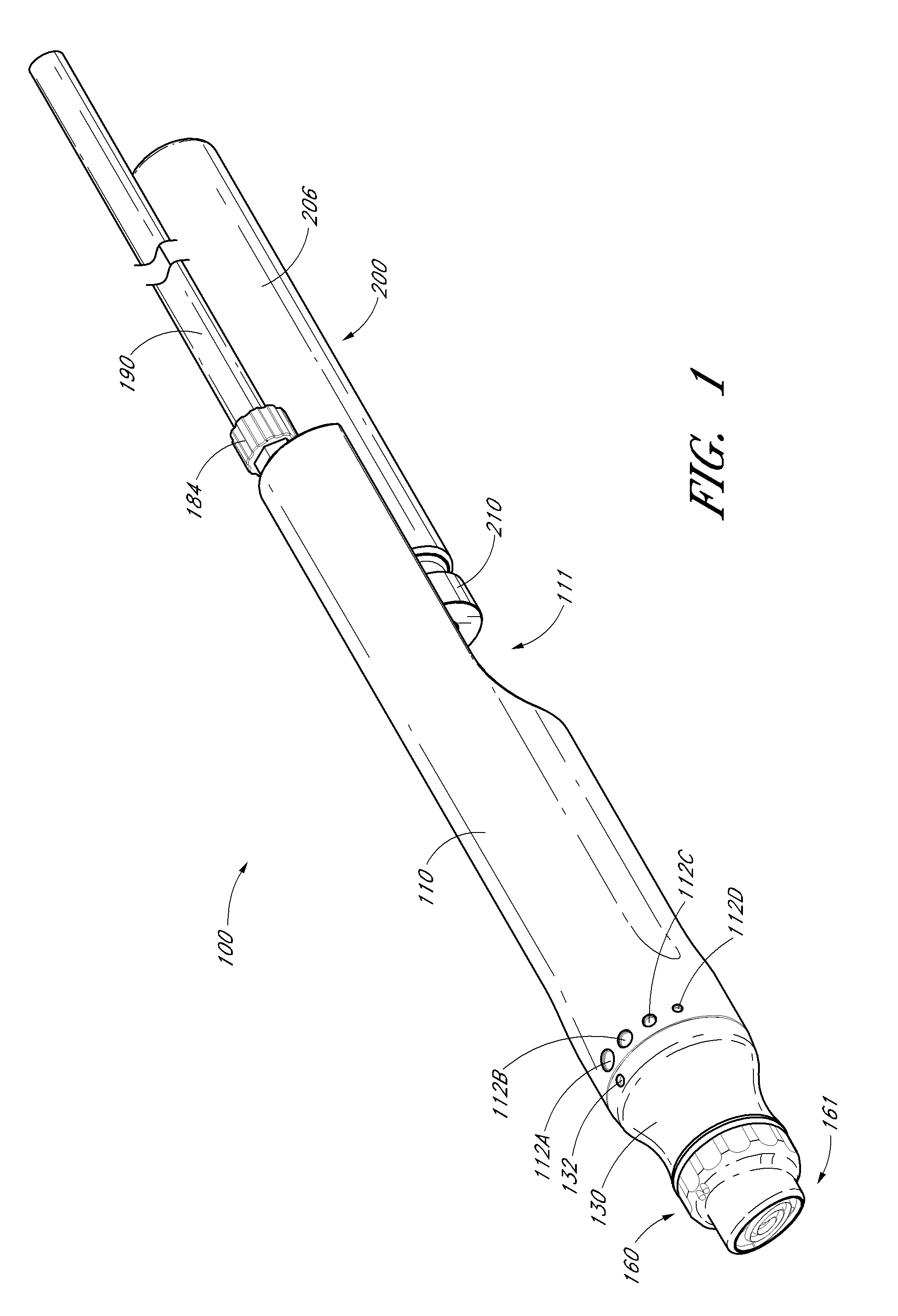 Devices for treating skin using treatment materials located along a tip