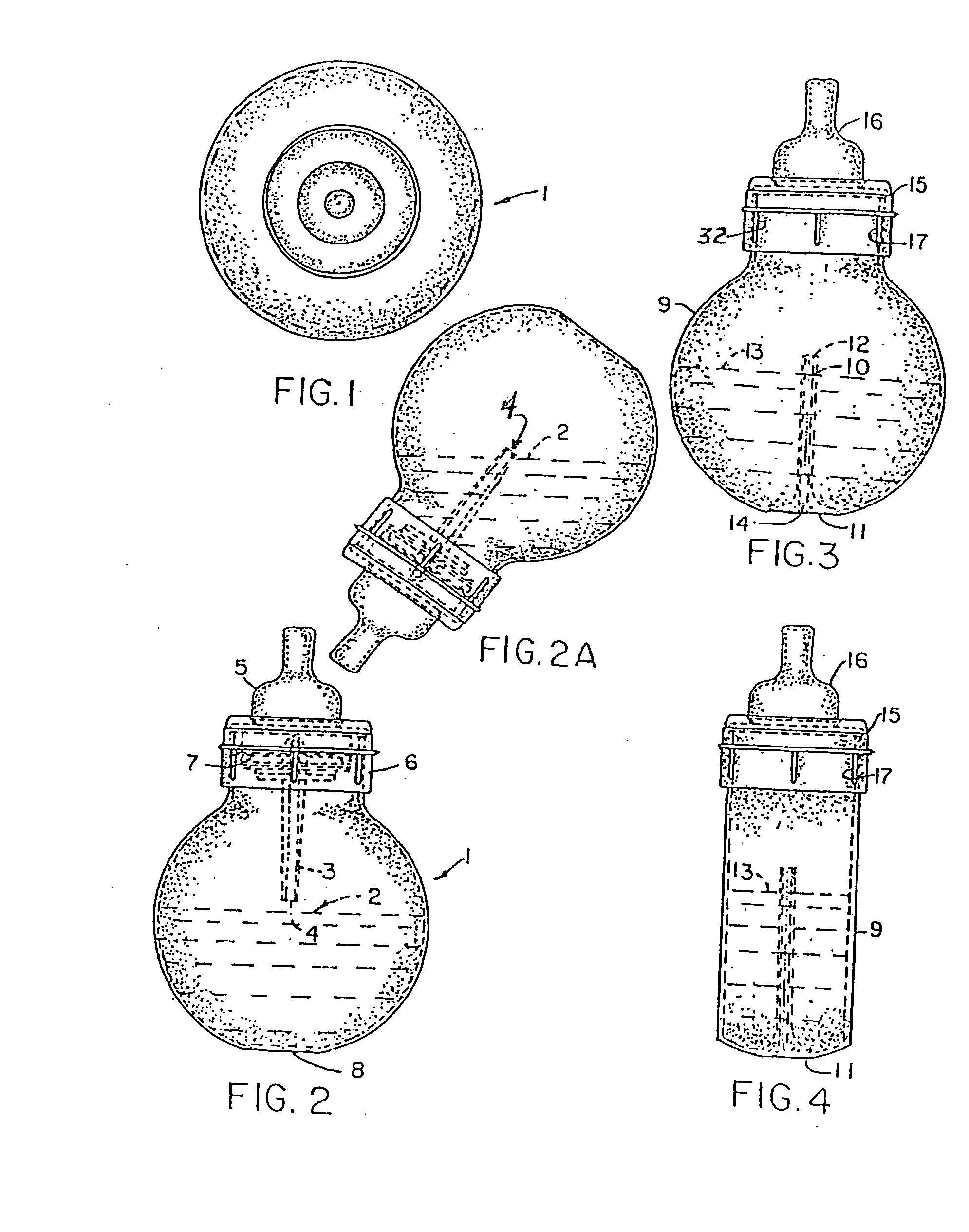 Bottle design with multiple seals