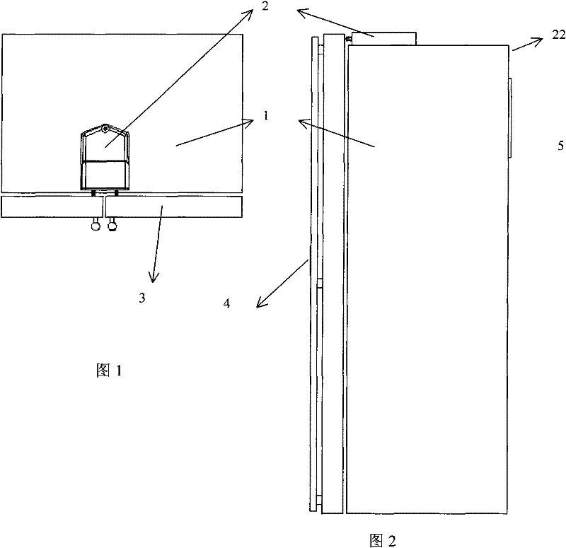 An automatic door opening device and a side-by-side refrigerator using the device