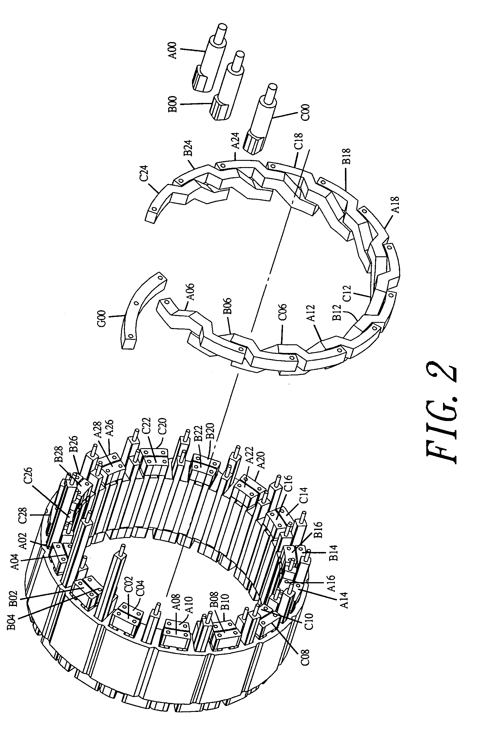Stator winding structure of a motor or a generator
