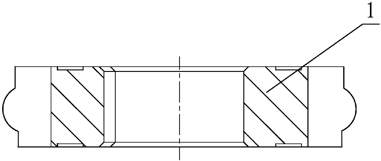 Measuring method of processing fit rate of inner back arc line surface of blade assembly and process arc section