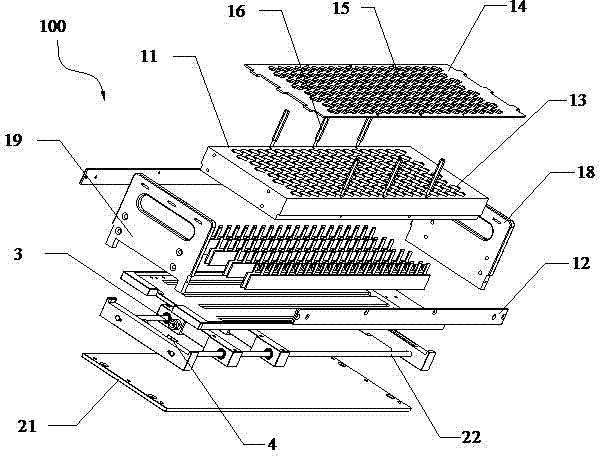 Sample frame and detection device thereof