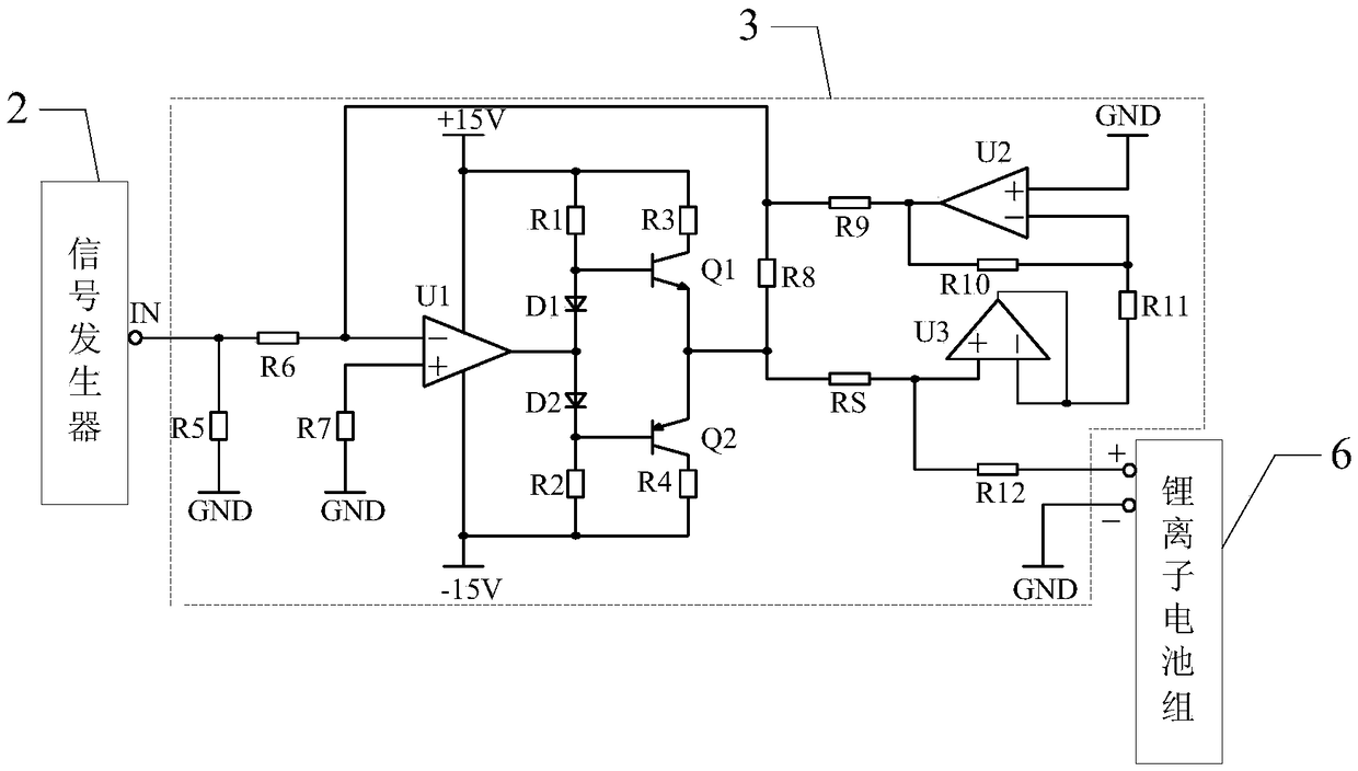 On-line measuring device for electrochemical impedance spectroscopy of lithium ion battery pack
