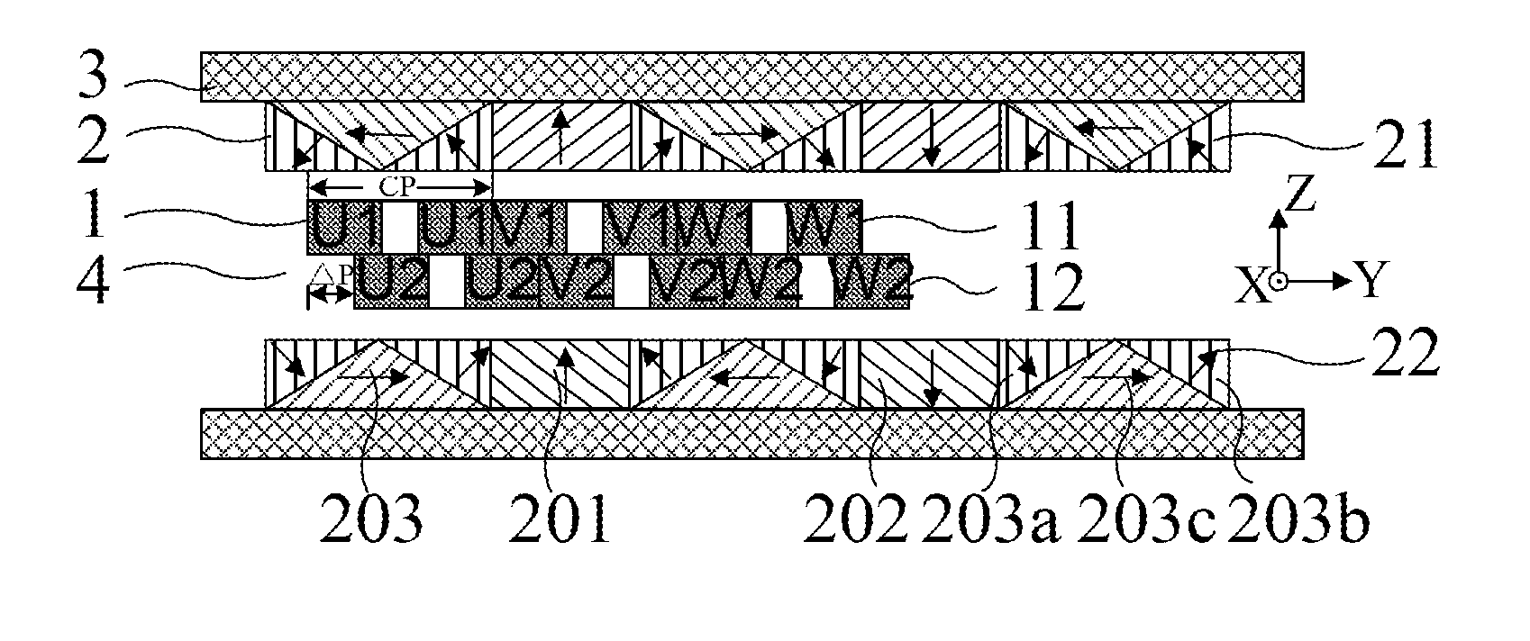 Linear motor and stage apparatus