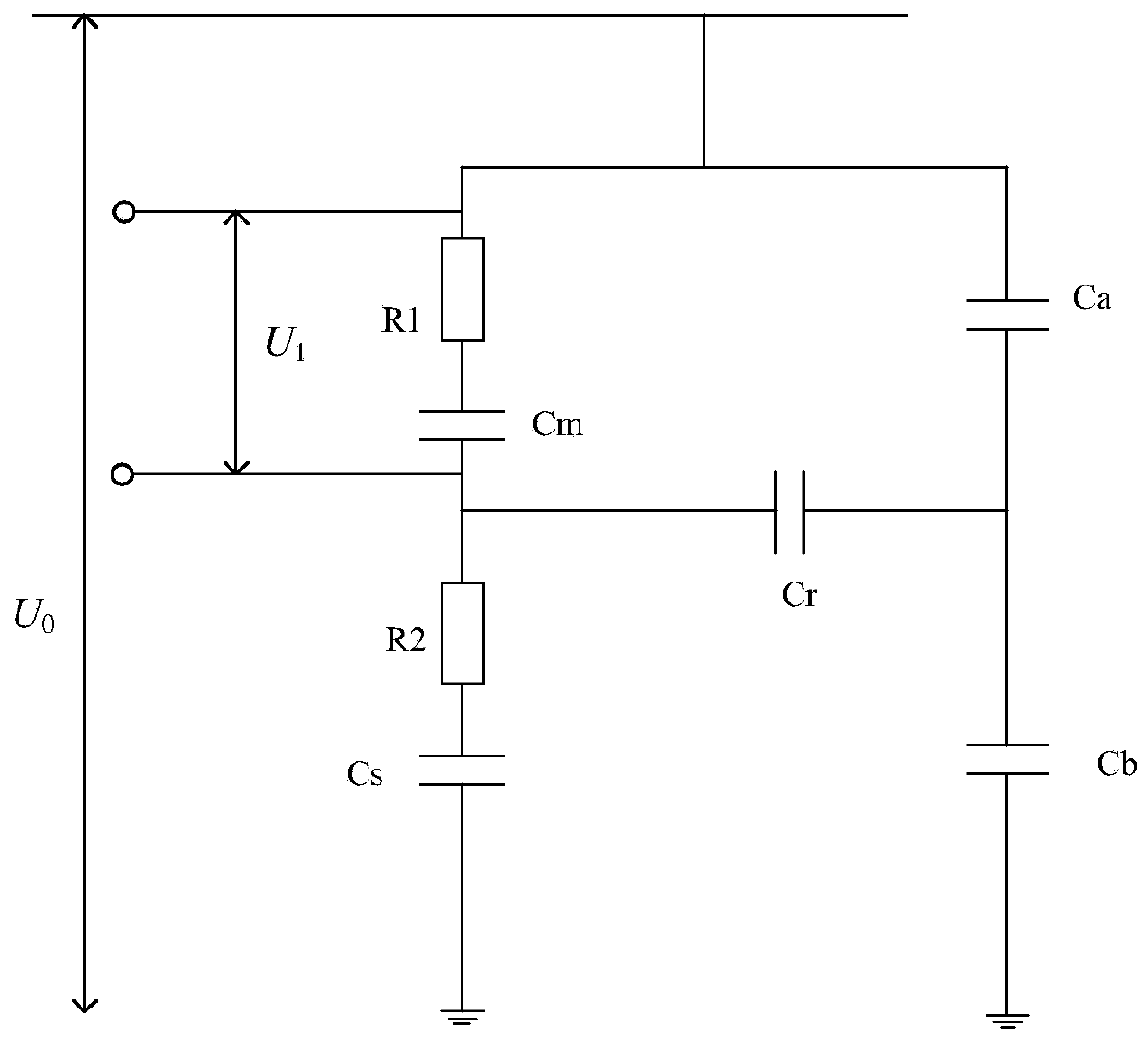 Broadband voltage transformer suitable for power electronic equipment