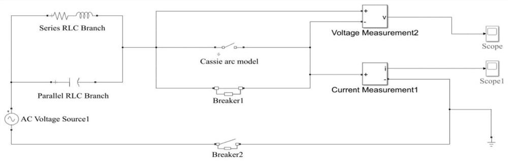 Method and system for detecting current data of alternating current fault series arc