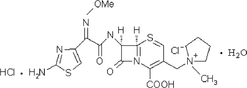 Cefepime hydrochloride composition sterile powder for injection