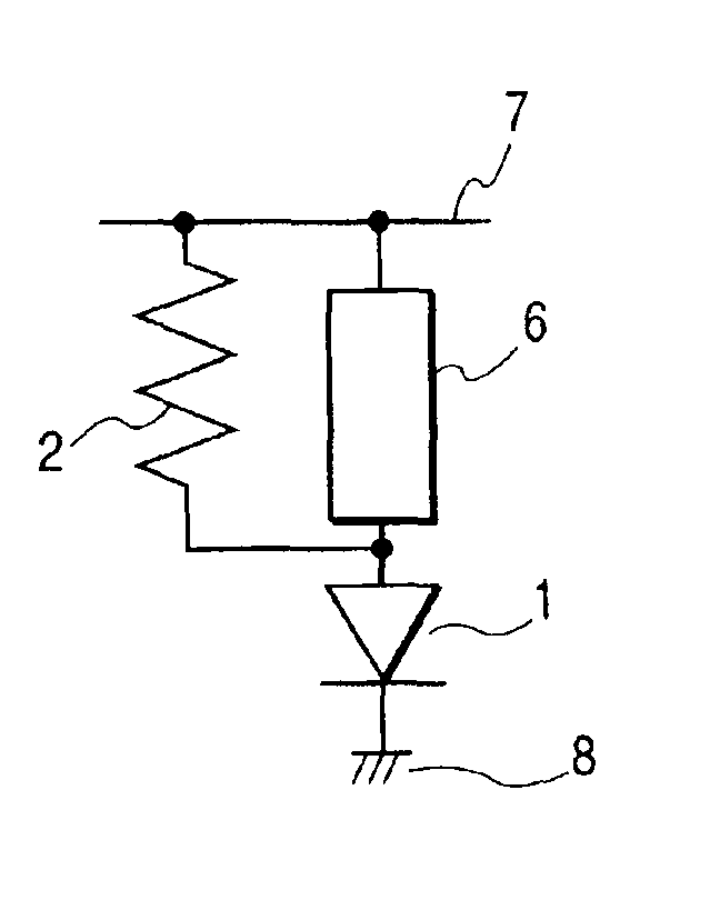 Drive circuit to be used in active matrix type light-emitting element array