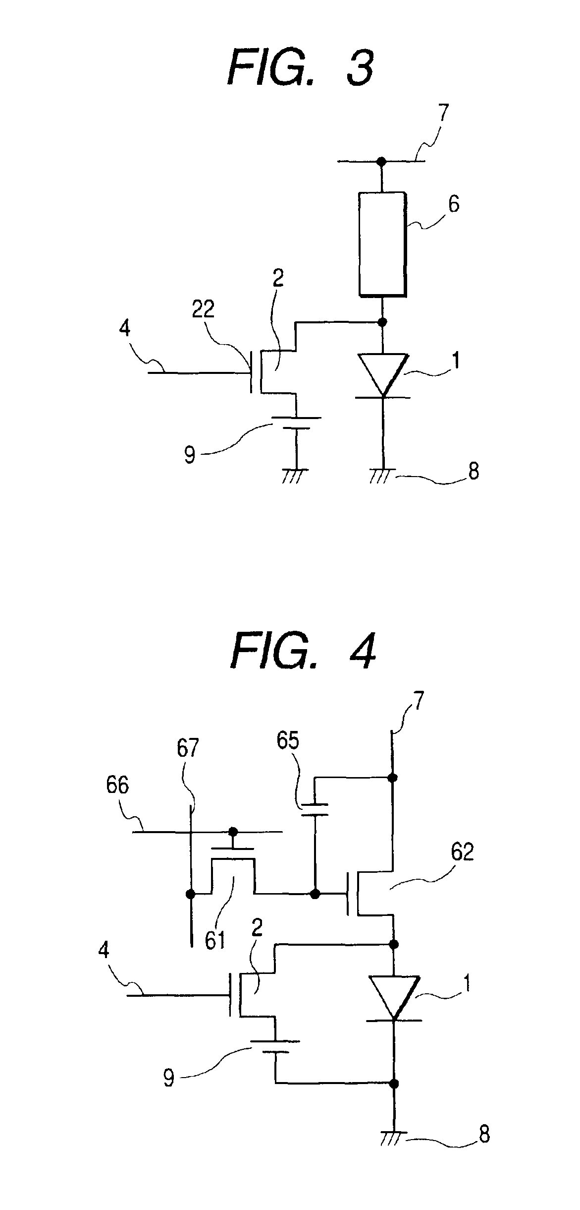 Drive circuit to be used in active matrix type light-emitting element array