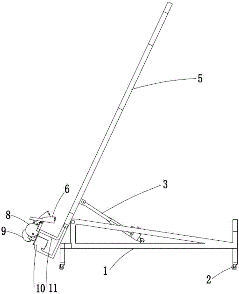 Standing bed with ankle joint training function