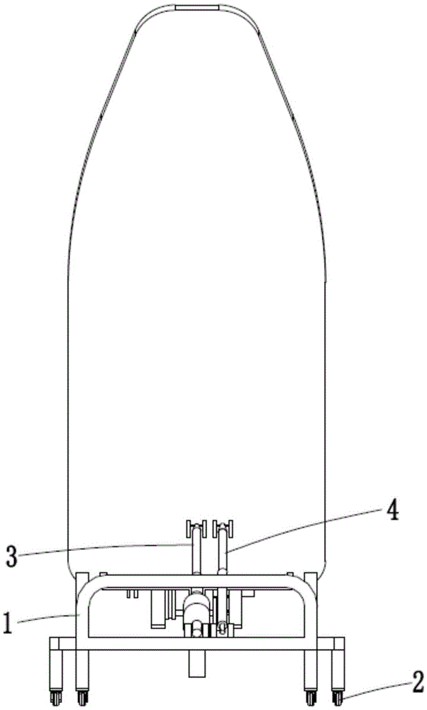 Standing bed with ankle joint training function