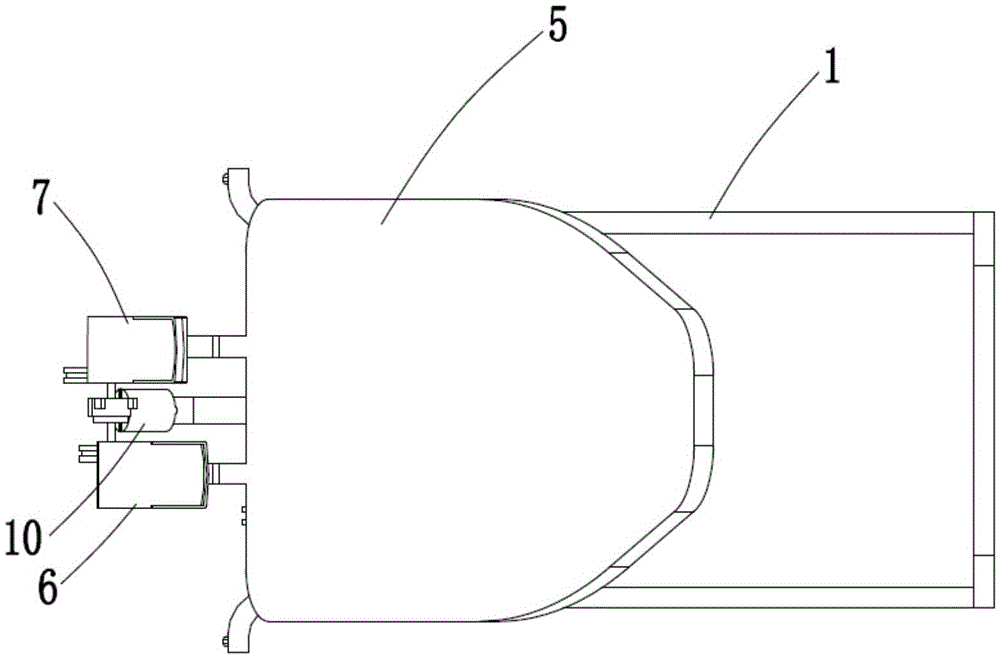 Standing bed with ankle joint training function