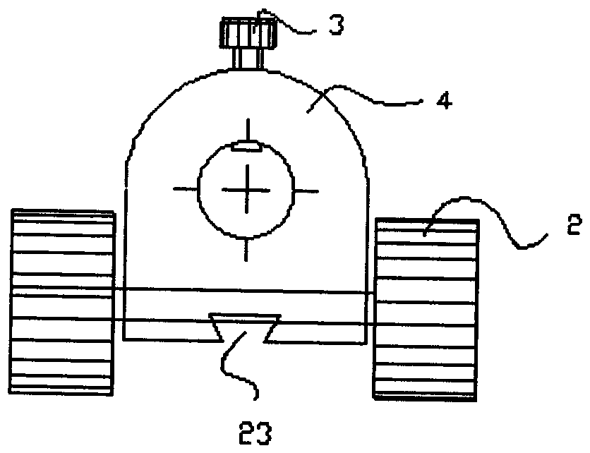 A detection device for surface defects of curved workpieces