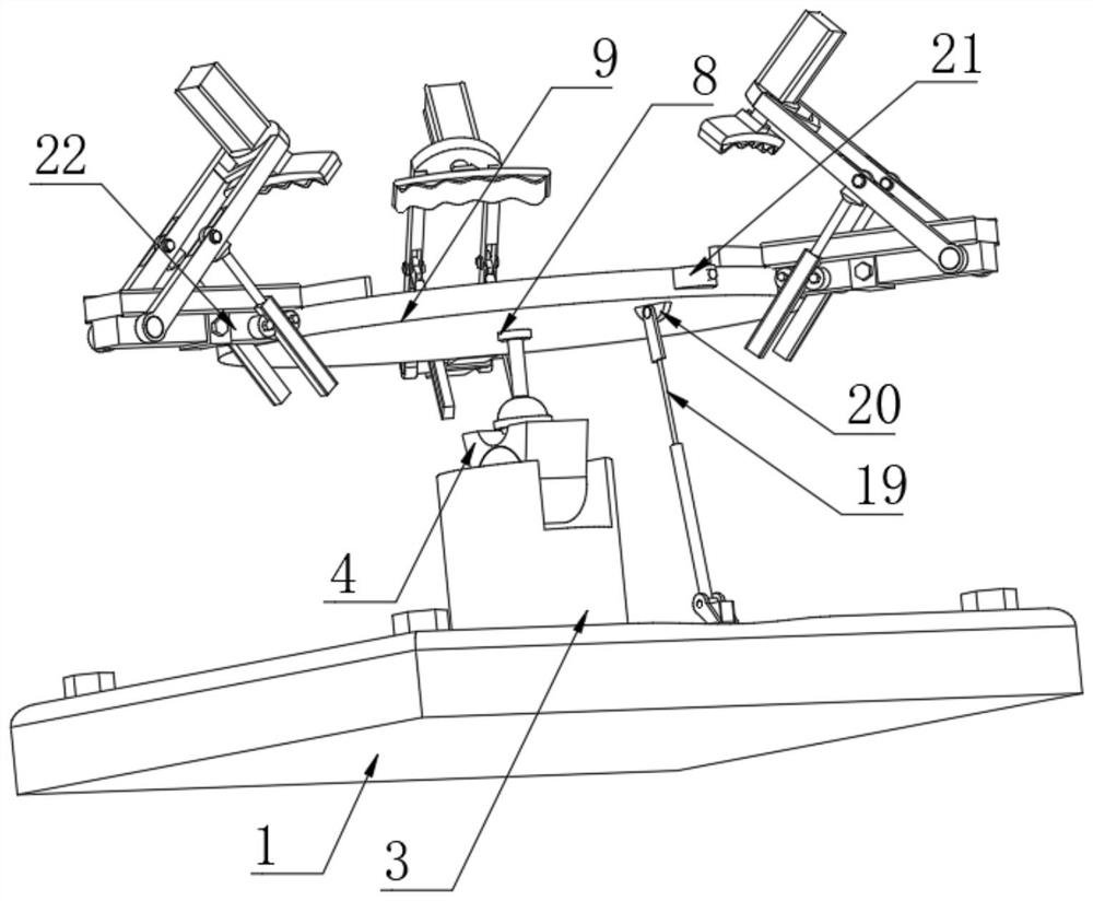 General machining process and device for center hole of engine blade