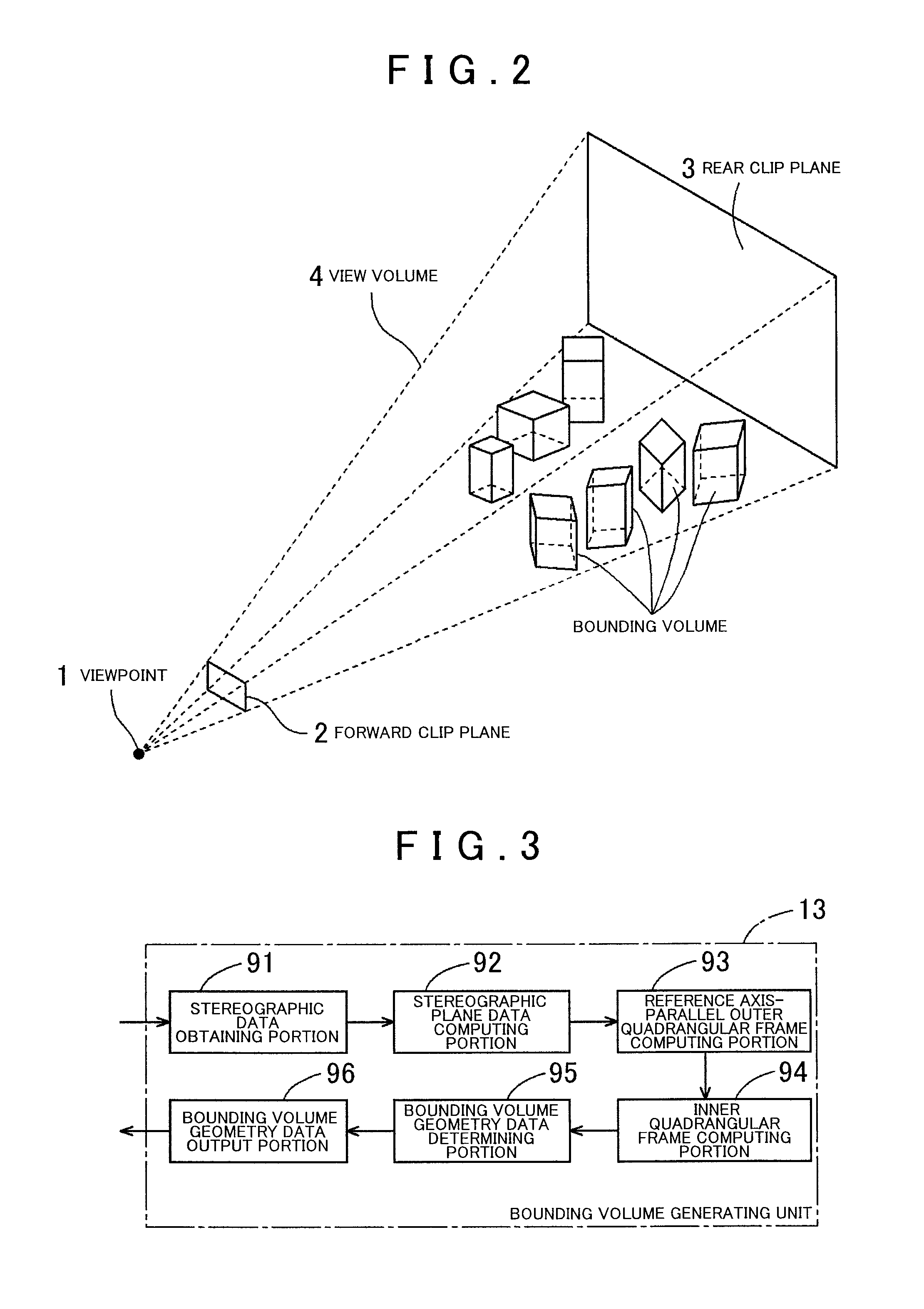 Three dimensional data processing device and method, three dimensional image generating device, navigation device, and computer-readable medium containing three-dimensional data processing program