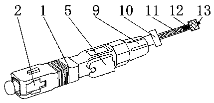 Connector for optical cable