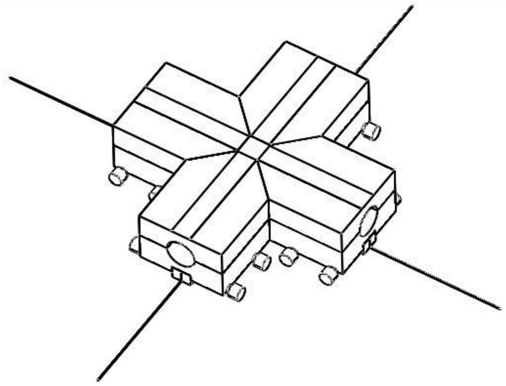 A large-scale three-way high-efficiency automatic die forging device and die forging method thereof