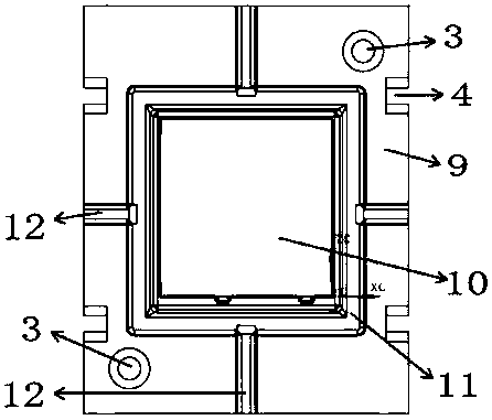 Special-shaped deep-cavity complex structure bracket hot extrusion forming mold and forming method
