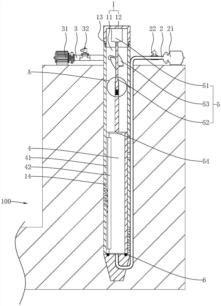 Drainage system of housing construction site and use method