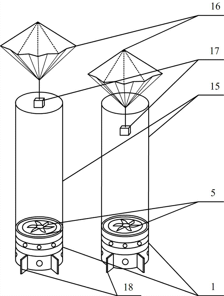 Parachute working principle demonstrating device