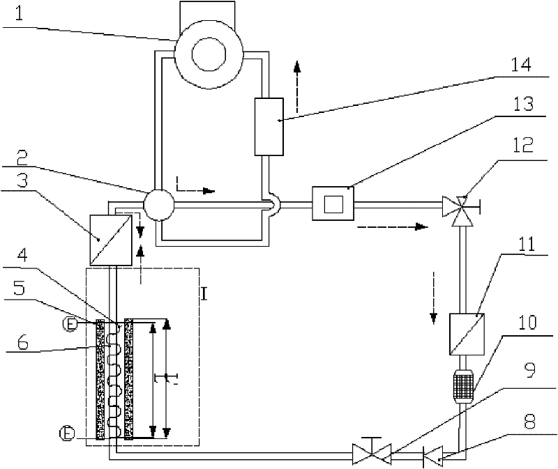 Preposed external concurrent heating defrosting-preventing device