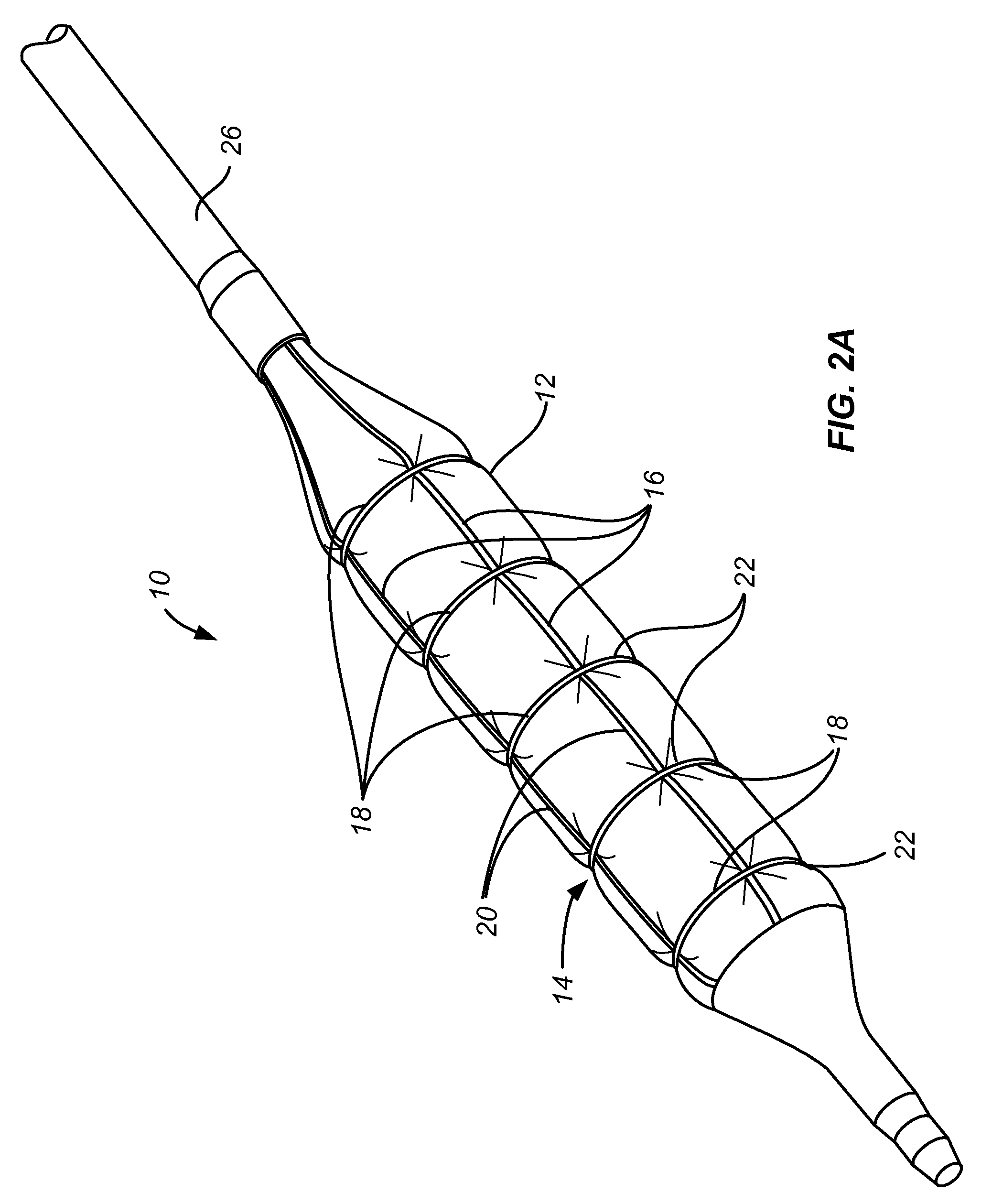 Device and method for compartmental vessel treatment