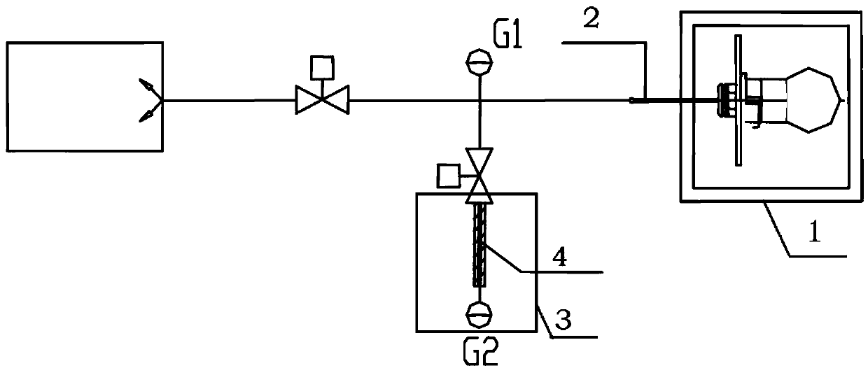 Measurement and quick vacuumizing method and device for inner cavity vacuum degree of component with tubule