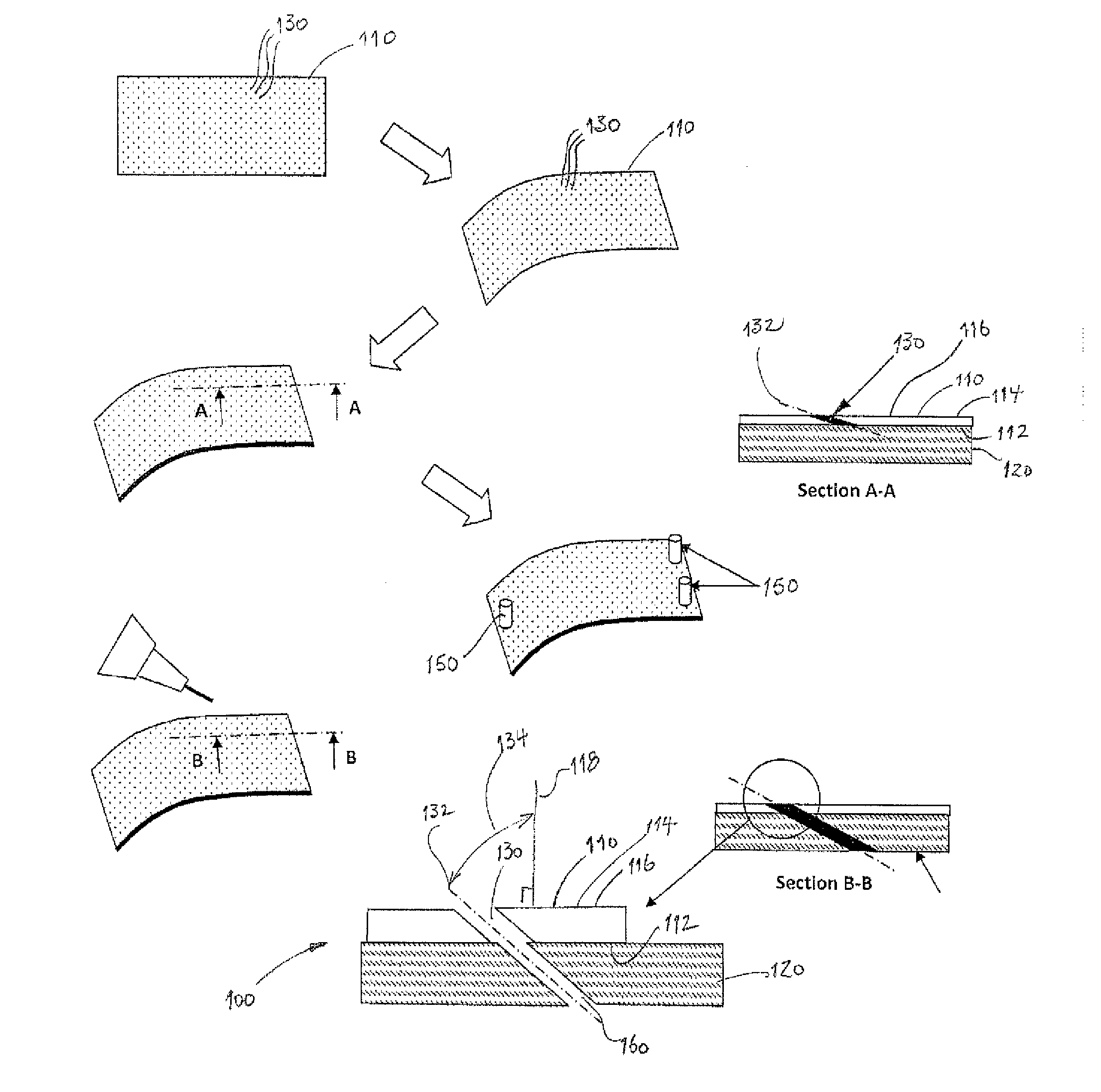 Method of forming a perforated composite panel