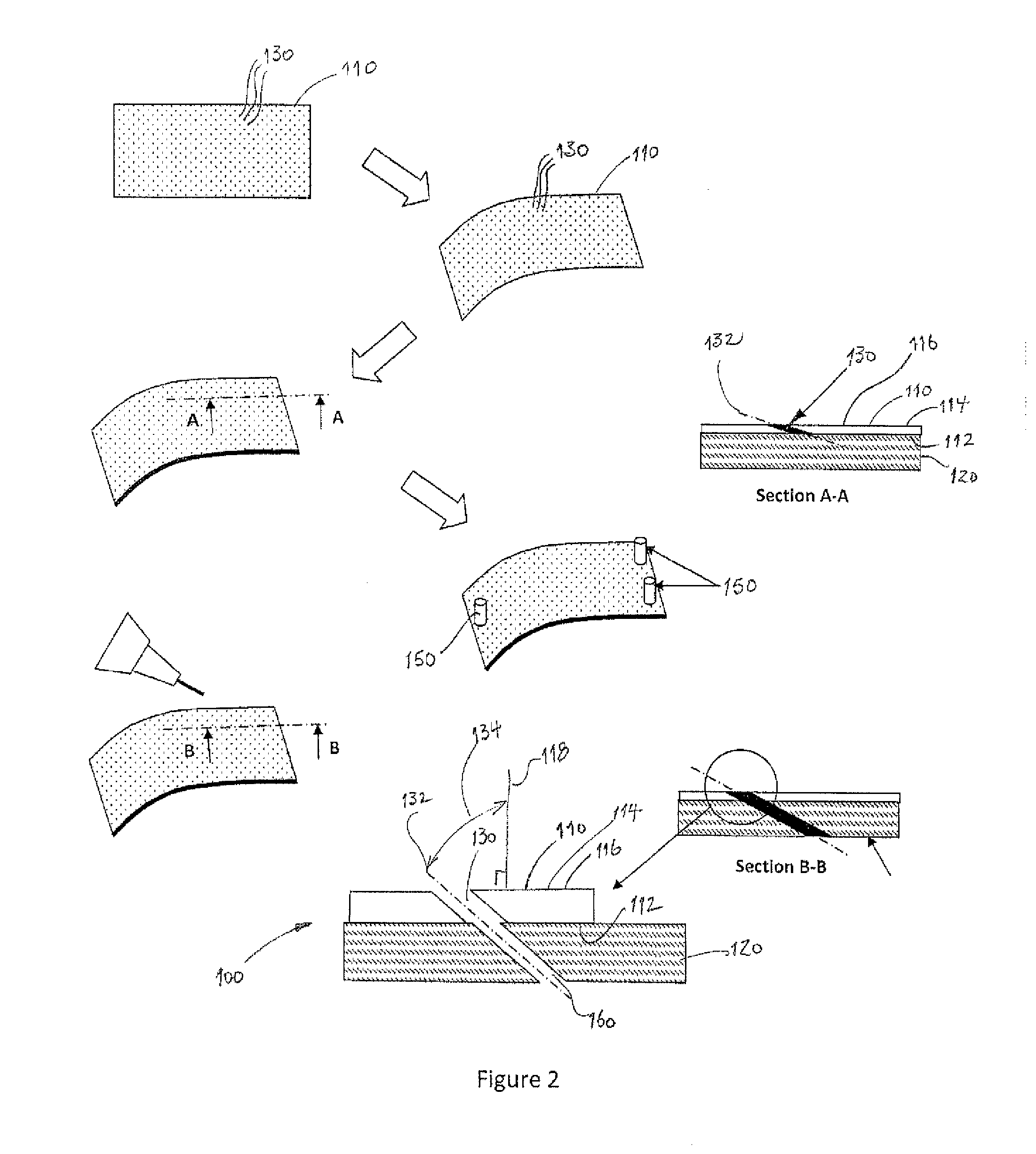 Method of forming a perforated composite panel