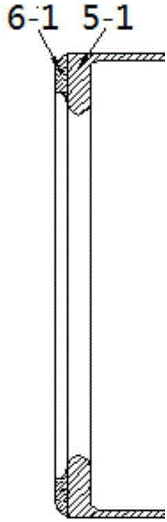 High-pressure wall bushing of three-element structure