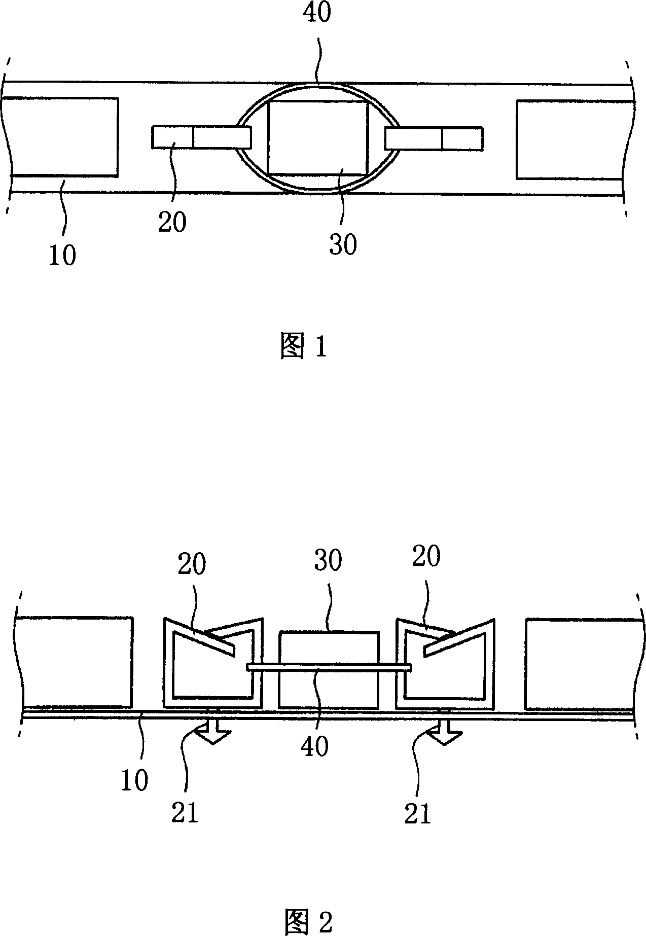 Laying and magnetic core fixing device for video display device ...