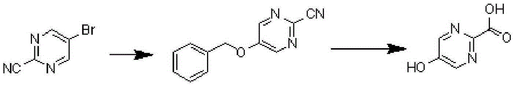 A kind of synthetic method of 5-hydroxypyrimidine-2-carboxylic acid