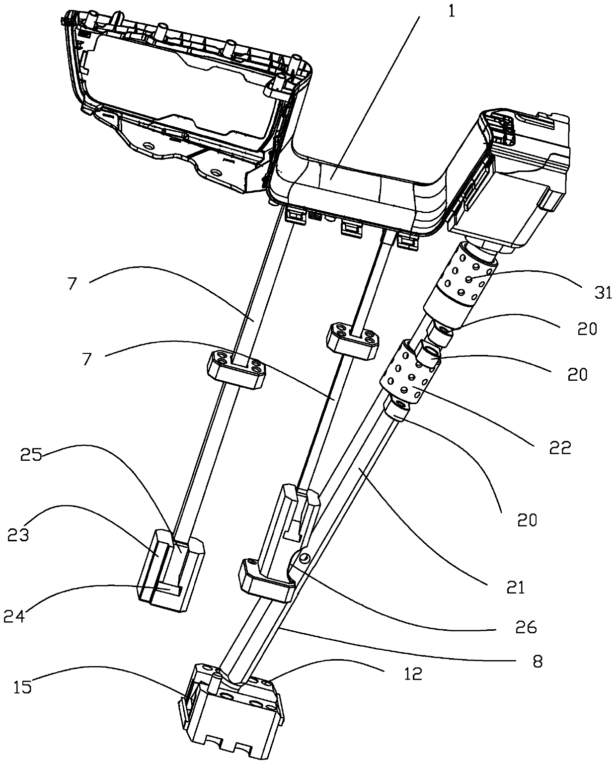 Automobile front door handle ejecting mechanism