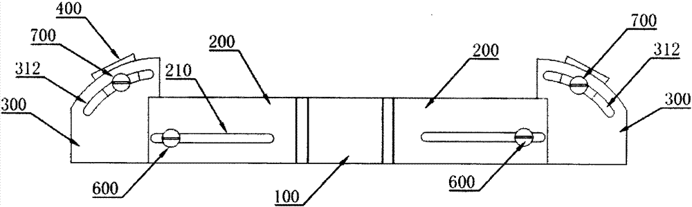 An ultrasonic stress detection device with adjustable sound beam angle and test area