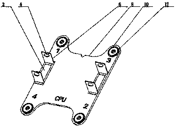 Novel CPU (central processing unit) cooling fin