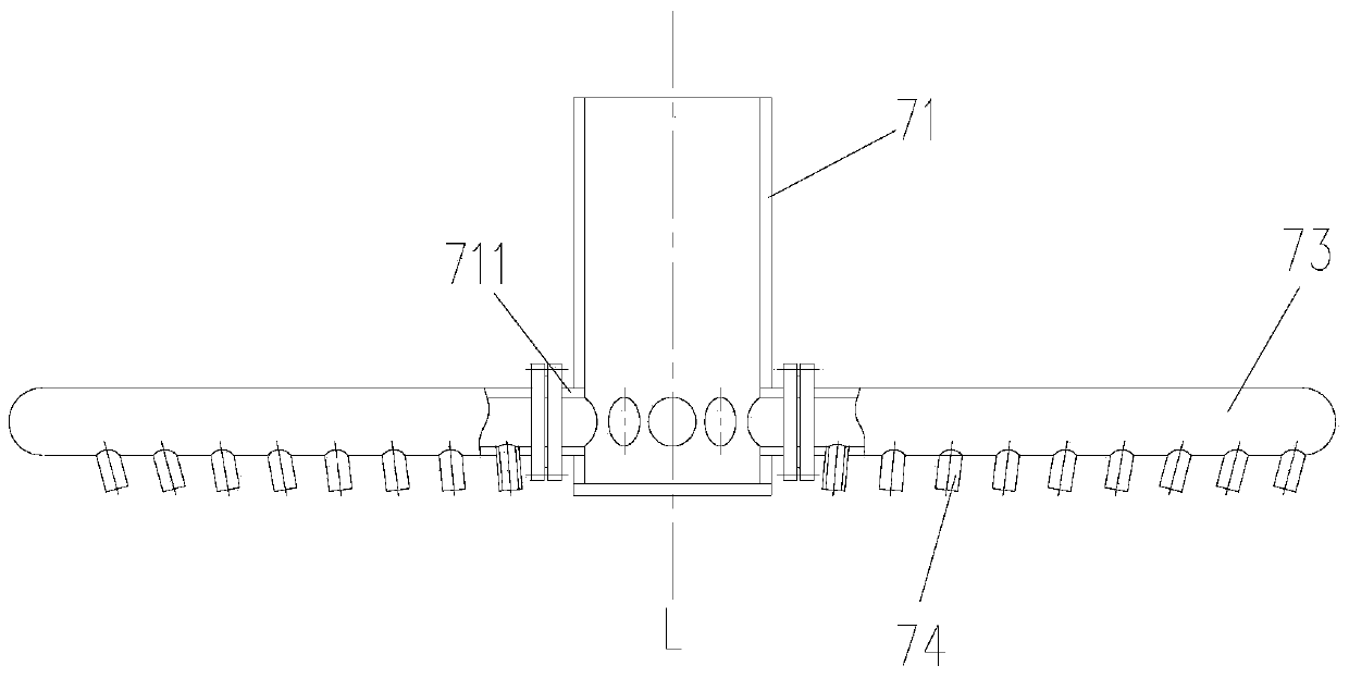 Fixed bed reactor and its gas distributor