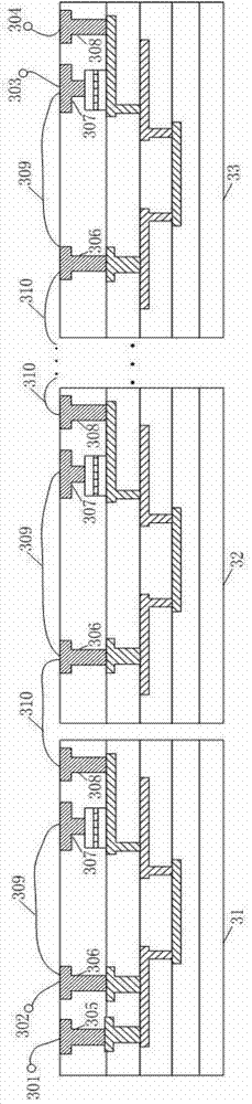 Large-scale integrated interconnection electromigration failure test method