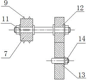 Grooved wheel clearance type welding feeding mechanism