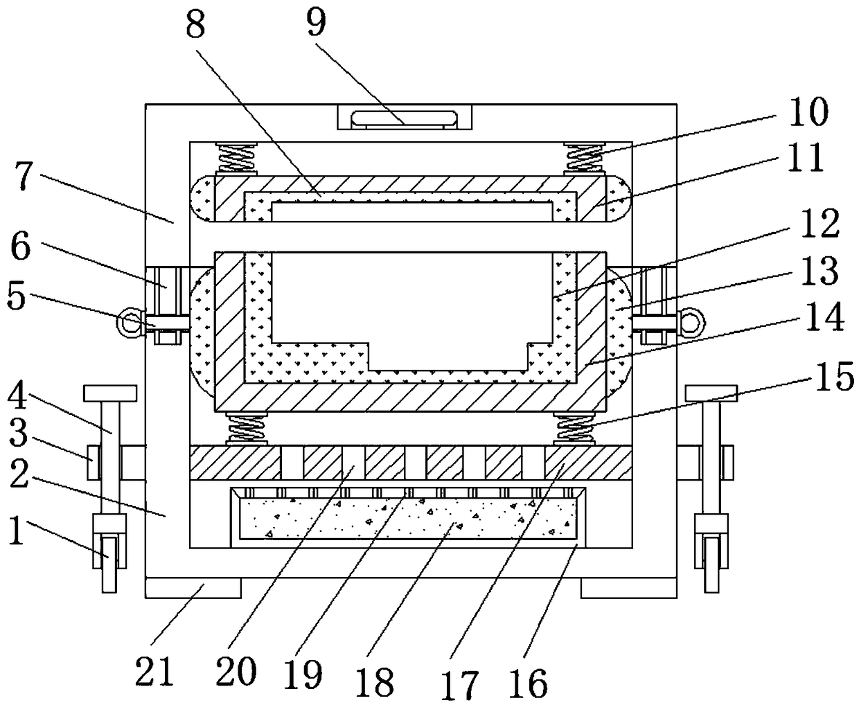 Protection device for transportation and conveying of precise electronic products