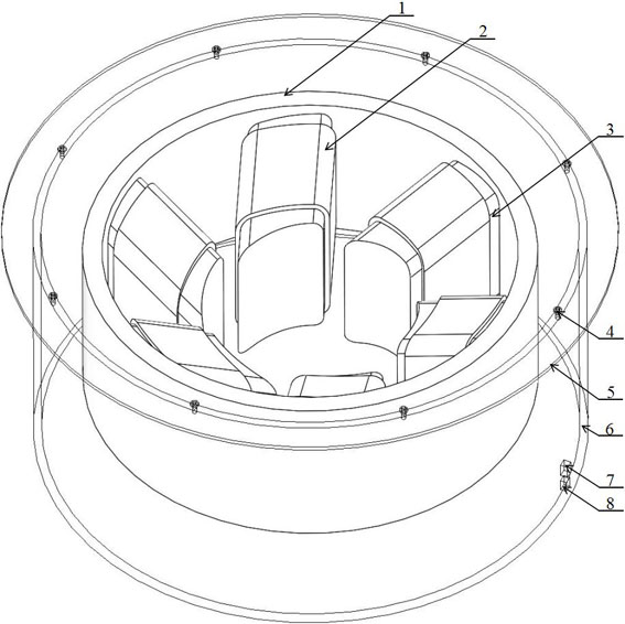 Side spiral electromagnetic stirring device