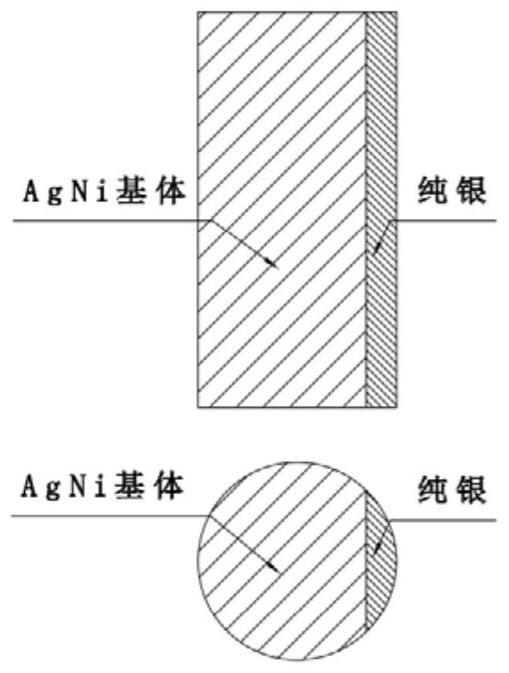 Method for preparing AgNi electric contact material based on foaming infiltration process and product of method